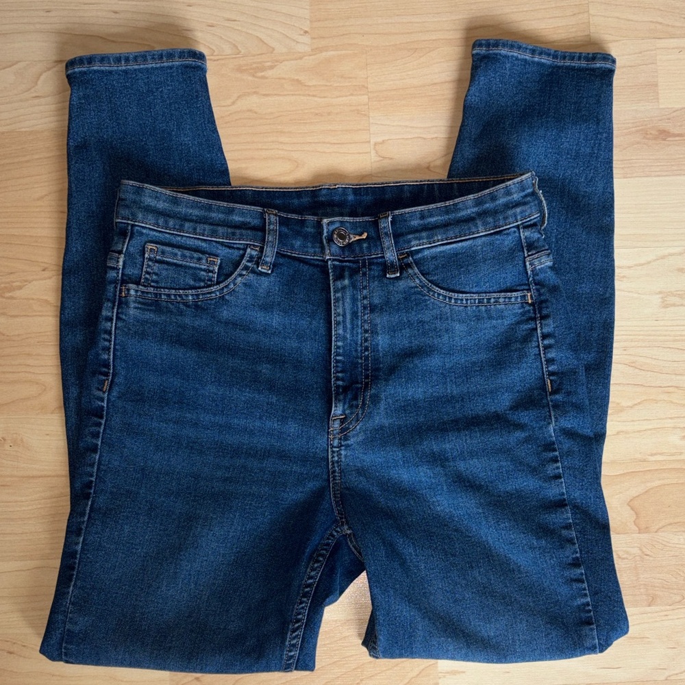 H&M Jeggings Skinny Ultra high waist Dark Blue Jeans S